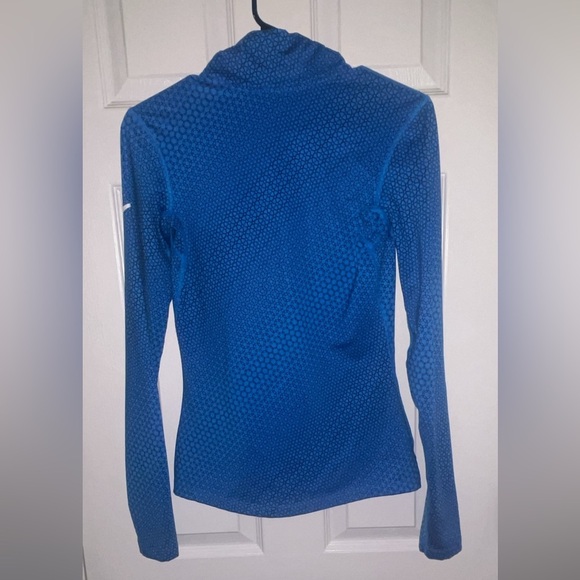 Nike Pro Dri-Fit 1/4 Zip Blue Dot - Picture 2 of 6